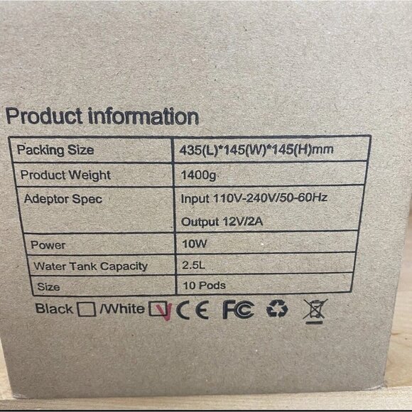 Indoor Hydroponics Garden TJFEC Growing System 10watt LED 2.5L 10 Pod System - Picture 6 of 7